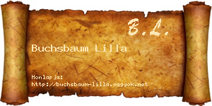 Buchsbaum Lilla névjegykártya